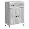 vidaXL Sz&eacute;f Sz&uuml;rke Sonoma 66 x 34,5 x 90 cm Szerelt Fa