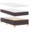 vidaXL Boxspring &aacute;gy matraccal S&ouml;t&eacute;tsz&uuml;rke 90x190 cm Sz&ouml;vet s&ouml;t&eacute;tbarna