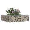 vidaXL Gabion emelt &aacute;gy Ez&uuml;st 80 x 80 x 20 cm Horganyzott ac&eacute;l