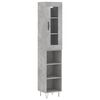 vidaXL betonsz&uuml;rke szerelt fa magasszekr&eacute;ny 34,5x34x180 cm