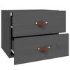 vidaXL szürke falra szerelhető éjjeliszekrény 50 x 36 x 40 cm