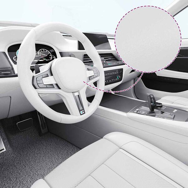 vidaXL 2 darab matt feh&eacute;r aut&oacute;f&oacute;lia 100 x 150 cm + 50 x 150 cm