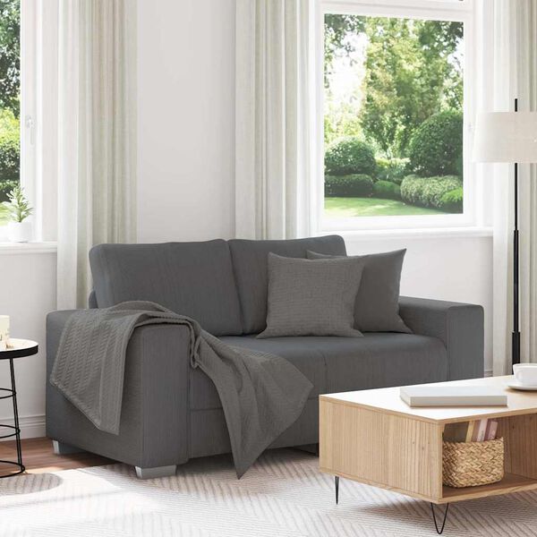vidaXL s&ouml;t&eacute;tsz&uuml;rke kordb&aacute;rsony sz&ouml;vet loveseat kanap&eacute; 120 cm