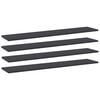 vidaXL 4 db sz&uuml;rke forg&aacute;cslap k&ouml;nyvespolc 100 x 20 x 1,5 cm