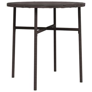 vidaXL barna polyrattan te&aacute;z&oacute;asztal 45 cm