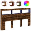 vidaXL f&uuml;st&ouml;s t&ouml;lgy sz&iacute;nű &aacute;thidal&oacute;szekr&eacute;ny LED-ekkel 180x17x102 cm