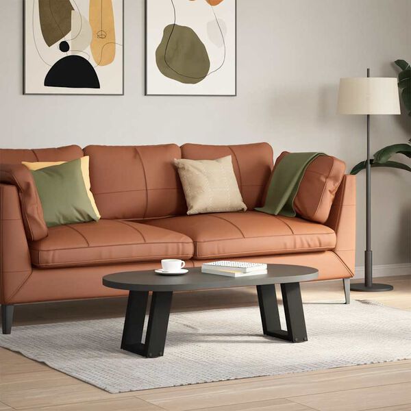 vidaXL 2 db U alak&uacute; fekete ac&eacute;l doh&aacute;nyz&oacute;asztal l&aacute;b 30x(30-31) cm