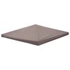 vidaXL S&aacute;tras Fed&eacute;l T&oacute;psz&iacute;nű 300 x 300 cm Poli&eacute;szter &eacute;s ac&eacute;l