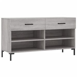 vidaXL sz&uuml;rke sonoma sz&iacute;nű szerelt fa cipőpolc 102 x 35 x 55 cm