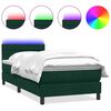 vidaXL s&ouml;t&eacute;tz&ouml;ld b&aacute;rsony rug&oacute;s &eacute;s LED-es &aacute;gy matraccal 100x220 cm