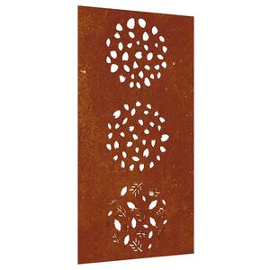 vidaXL lev&eacute;lmint&aacute;s corten ac&eacute;l kerti fald&iacute;sz 105 x 55 cm