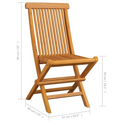 vidaXL 2 db tömör tíkfa kerti szék szürke párnával