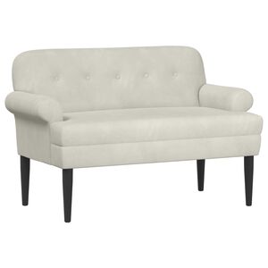 vidaXL Gombra tűz&ouml;tt loveseat Kr&eacute;msz&iacute;nű 120 x 66 x 78 cm B&aacute;rsony