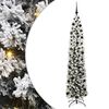 vidaXL Mű kar&aacute;csonyfa 300 LED-del Z&ouml;ld 210 cm PVC, ac&eacute;l &eacute;s műanyag