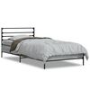 vidaXL sonoma t&ouml;lgysz&iacute;nű szerelt fa &eacute;s f&eacute;m &aacute;gykeret 75 x 190 cm