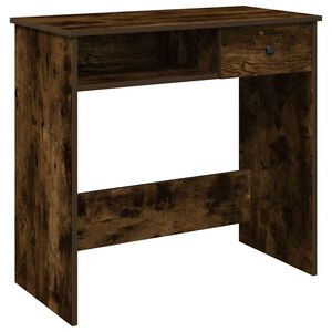 vidaXL f&uuml;st&ouml;s t&ouml;lgy sz&iacute;nű szerelt fa &iacute;r&oacute;asztal 80 x 40 x 75 cm
