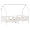 vidaXL fehér tömör fenyőfa házikó gyerekágykeret 80 x 200 cm