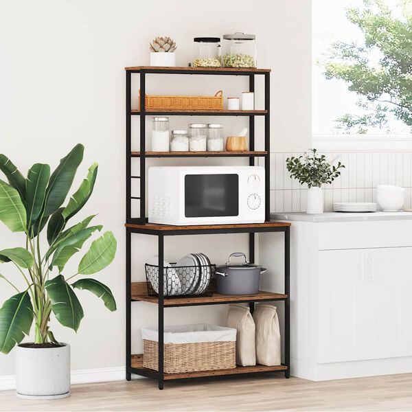 vidaXL Konyhai polc &Ouml;reg fa 80 x 40 x 168 cm Faanyag