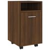 vidaXL barna t&ouml;lgy sz&iacute;nű szerelt fa kisszekr&eacute;ny kerekekkel 33x38x60 cm