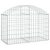 vidaXL &iacute;ves horganyzott vas gabion kos&aacute;r 100x50x60/80 cm