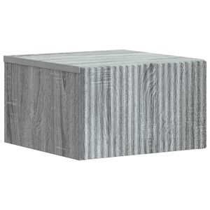 vidaXL Fali &eacute;jjeli szekr&eacute;ny Sz&uuml;rke Sonoma 33 x 34,5 x 20 cm Szerelt Fa