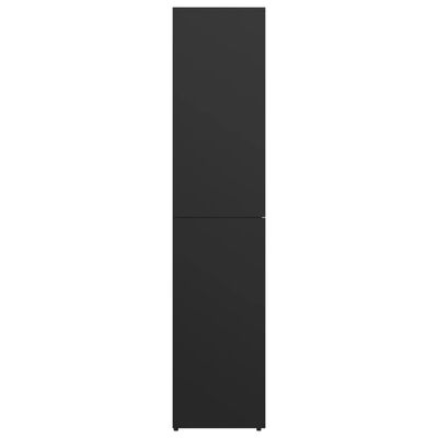 vidaXL fekete forgácslap cipősszekrény 80 x 39 x 178 cm