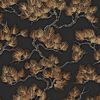 DUTCH WALLCOVERINGS fekete-aranysz&iacute;nű fenyőmint&aacute;s tap&eacute;ta