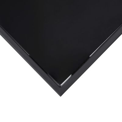 vidaXL fekete edzett üveg kerti bárasztal 110 x 60 x 110 cm