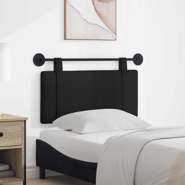 vidaXL Fali Fejt&aacute;mla Falra szerelhető Fekete 100 x 55 x 5 cm sz&ouml;vet