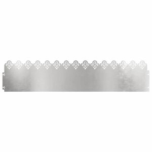 vidaXL Gyepszeg&eacute;lyek 10 db 103 x 0,05 x 22 cm Rozsdamentes Ac&eacute;l Ez&uuml;st