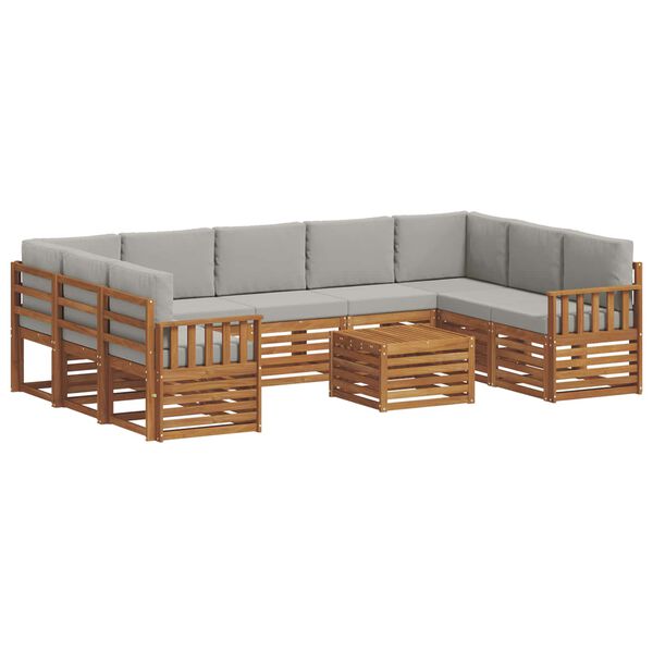 vidaXL &Uuml;lőgarnit&uacute;r&aacute;k 10 pcs Term&eacute;szetes &eacute;s Vil&aacute;gossz&uuml;rke T&ouml;m&ouml;r Ak&aacute;cfa