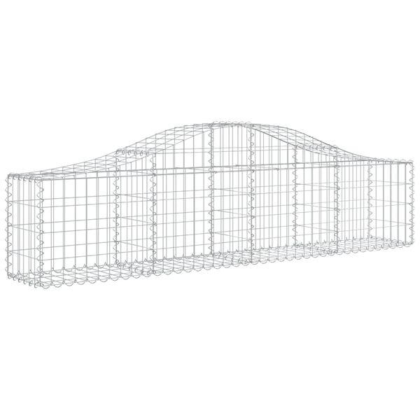 vidaXL 30 db &iacute;ves horganyzott vas gabion kos&aacute;r 200x30x40/60 cm