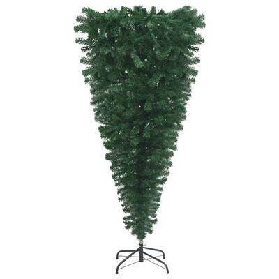 vidaXL megvilágított fordított műkarácsonyfa gömb szettel 180 cm