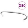 vidaXL 50 db horganyzott ac&eacute;l gabionhorog 10 cm