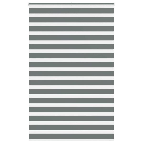 vidaXL zebrafüggönnyel sötét szürke szövetszélesség 145,9cm poliészter