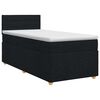 vidaXL Boxspring &aacute;gy matraccal fejt&aacute;ml&aacute;val Fekete 90 x 190 cm Sz&ouml;vet