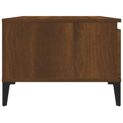 vidaXL barna tölgyszínű szerelt fa dohányzóasztal 90x50x36,5 cm