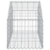 vidaXL íves horganyzott vas gabion kosár 100x50x40/60 cm