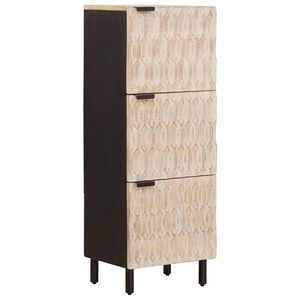 vidaXL Magasfi&uacute; Feh&eacute;r mosott fel&uuml;let 40 x 33 x 110 cm T&ouml;m&ouml;r Mang&oacute;f&aacute;t