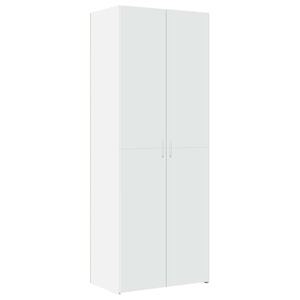 vidaXL feh&eacute;r szerelt fa magasszekr&eacute;ny 70 x 42,5 x 185 cm