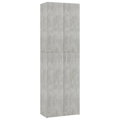 vidaXL betonszürke szerelt fa irodaszekrény 60 x 32 x 190 cm