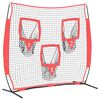 vidaXL Baseball gyakorl&oacute;h&aacute;l&oacute; Fekete 214,5 x 89,5 x 181 cm Poli&eacute;szter