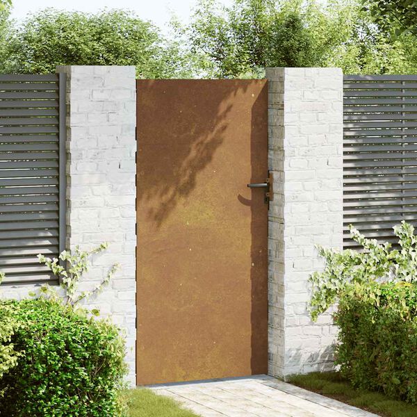 vidaXL corten ac&eacute;l kerti kapu 85 x 200 cm