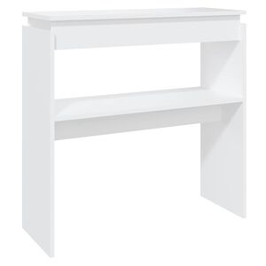 vidaXL feh&eacute;r szerelt fa t&aacute;lal&oacute;asztal 80 x 30 x 80 cm