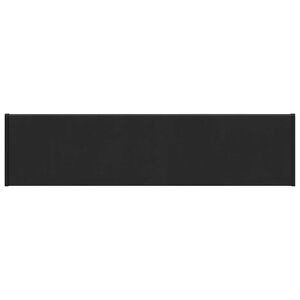 vidaXL Ablakp&aacute;rk&aacute;ny Fekete fa erezetű 60 x 20 x 4,5 cm PVC