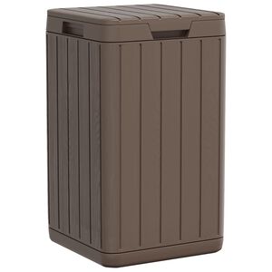 vidaXL barna PP k&uuml;lt&eacute;ri szemeteskuka 38 x 38 x 65 cm