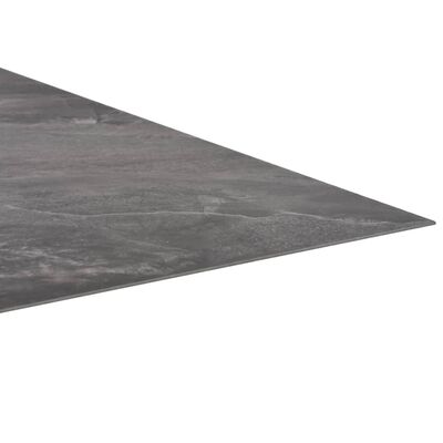 vidaXL fekete öntapadó PVC padló burkolólap mintával 5,11 m²