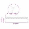 vidaXL Gyepszegélyek 10 pcs Antracit 103 x 0,05 x 22 cm Acél