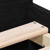 vidaXL &Aacute;gykeret fejt&aacute;ml&aacute;val Fekete t&ouml;lgy 193 x 78 x 50 cm Faanyag