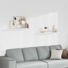 vidaXL 2 db feh&eacute;r MDF lebegő fali polc 80 x 23,5 x 3,8 cm